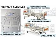 ALQUILER DE CAMA HOSPITALARIA MANUALES Y ELECTRICAS YA INCLUYE COLCHÓN DE BASE