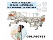 CAMA HOSPITALARIA DE CINCO MOVIMIENTOS ELÉCTRICA IMPORTADA MAS COLCHÓN DE ESPUMA EN CUOTAS