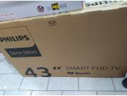 Tv Smart PHILIPS 43 FULL HD. Nuevos con garantía. Delivery.