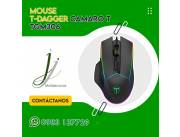 Mouse Gaming T-DAGGER Camaro T-TGM306 USB hasta 8.000 DPI con Backlight RGB - Negro