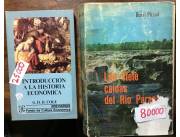 Vendo libros introducción a la historia económica y las siete caídas del Río Paraná