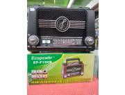 Radio portátil Ecopower F100b am&fm