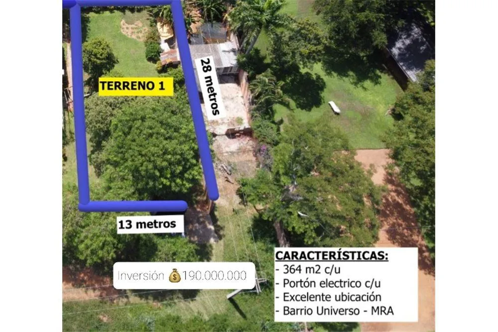 HERMOSO TERRENO AMURALLADO EN Bo. UNIVERSO en M.R.A.!! — foto 2