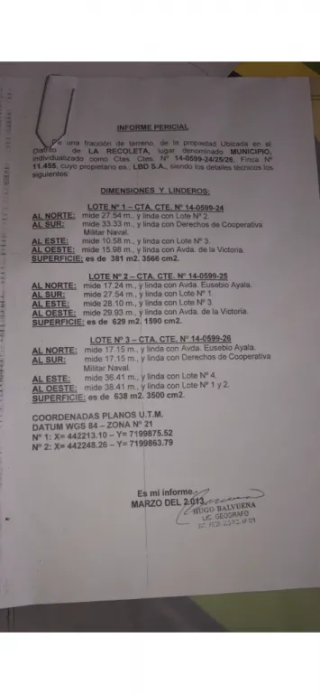 Vendo esquina EUSEBIO AYALA Y LA VICTORIA — foto 2