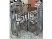 JUEGO DE COMEDOR STILO VIDRIO 4 SILLAS