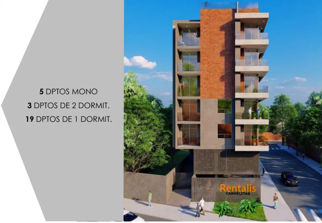 Vendo dpto. de 2 dormitorios con cochera en Rentalis Carmelitas - Sobre Lillo — foto 2
