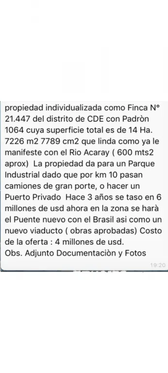 Propiedad Sobre Rio Acaray el km 10 de Ciudad de Este UNICO! — foto 2