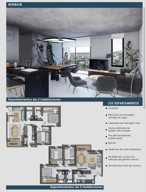 En venta departamentos de 3 dormitorios en pozo zona conmebol — foto 2