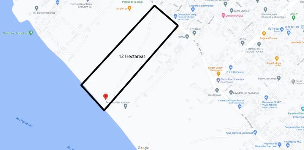 Terreno en San Antonio ideal para puerto sobre el río Paraguay — foto 3
