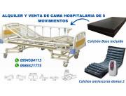 ALQUILER Y VENTA DE CAMA DE 5 MOVIMIENTOS ELÉCTRICA COLCHÓN INCLUIDO.