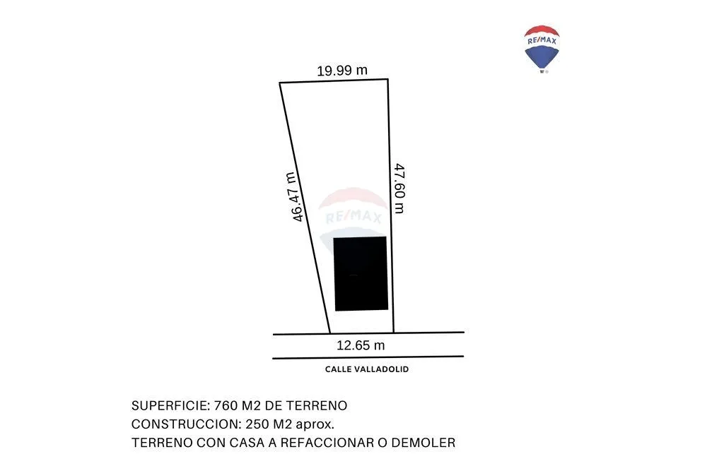 VENDO TERRENO 760 M2 CON CASA A REFACCIONAR — foto 2
