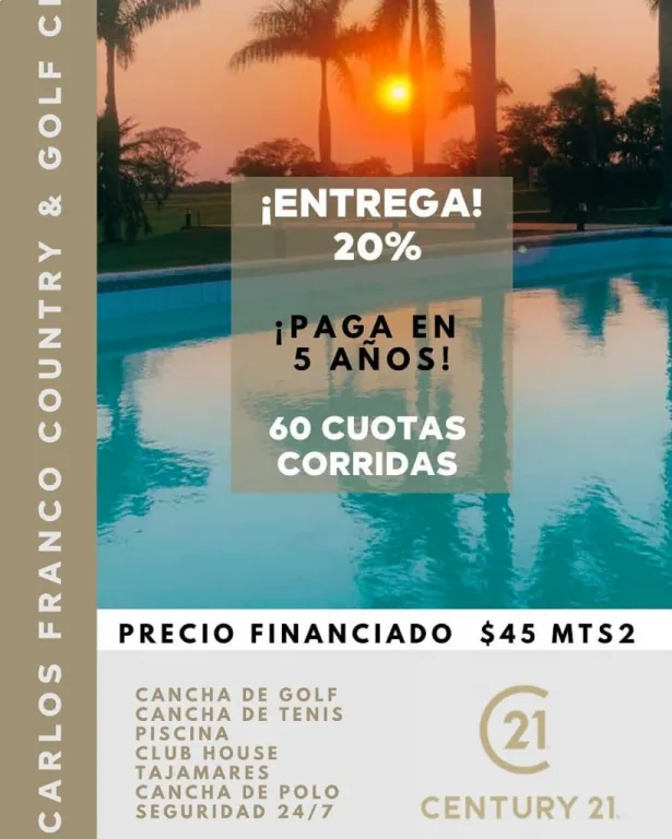 VENDO LOTES EN CARLOS FRANCO COUNTRY &amp; GOLF CLUB — foto 2