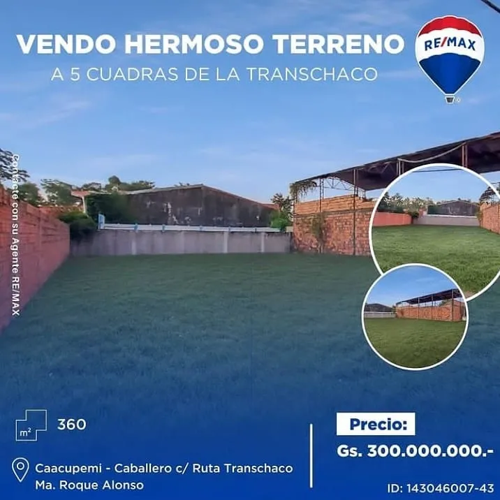 💥HERMOSO TERRENO EN M.R.A B°Caacupemi — foto 3