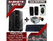 COMBO Gabinete SATE K761 + Teclado y Mouse - Case para PC de Escritorio con Periféricos In