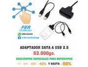 ADAPTADOR DE DISCO DURO SATA A USB 2.5