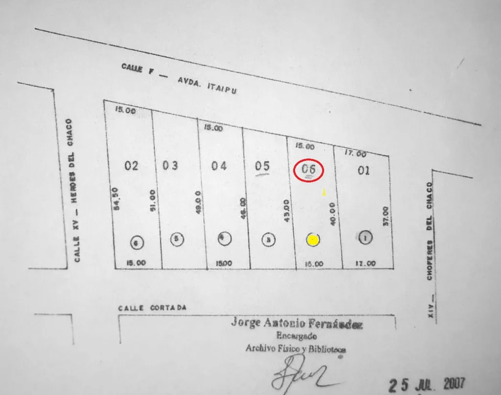 VENDO LOTE DE 600M2. EN FRENTE AL AREA 5 PDTE. FRANCO A CUADRAS DE LA UPE — foto 2