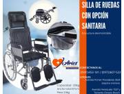 SILLA DE RUEDAS POSTURAL CON OPCION SANITARIA Y ELEVACION DE PIERNAS