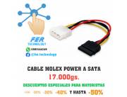 CABLE ALIMENTACION MOLEX POWE A SATA