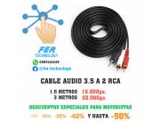 CABLE AUDIO 3.5MM A 2 RCA