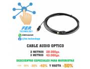 CABLES DE AUDIO ÓPTICO