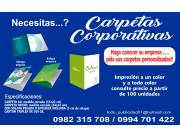 CARPETAS CORPORATIVAS PERSONALIZADAS