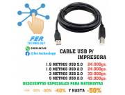 CABLE USB A-B P/ IMPRESORA