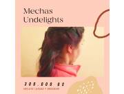 Mechas Underlights. Colores fantasia
