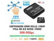 CAPTURADOR DE VIDEO Y STREAMING HDMI FULL HD JUEGOS