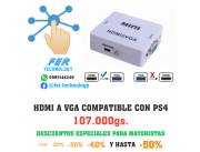 CONVERSOR HDMI A VGA COMPATIBLE CON PS4