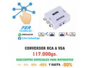 CONVERSOR RCA A VGA (AUDIO/VIDEO)