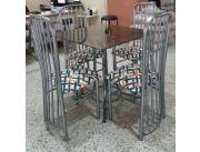 JUEGO DE COMEDOR STILO VIDIRO 4 SILLAS (3905)