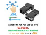 EXTENSOR VGA POR RJ45 HASTA 30M.