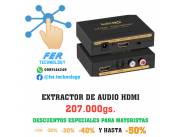 EXTRACTOR DE AUDIO E IMAGEN HDMI POR SEPARADO