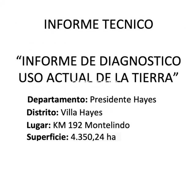 Propiedades rurales - PDTE. HAYES – MONTELINDO: INMEJORABLE ESTABLECIMIENTO EN VENTA – 4.350 HAS A 650 USD/HA.