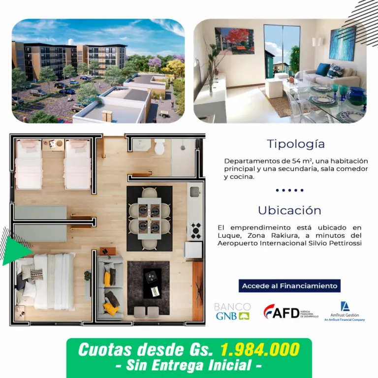 DEPARTAMENTOS EN POZO YKUA KARANDAY - LUQUE — foto 2