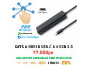 HUB SATE A-HUB15 USB-C A 4 USB 3.0