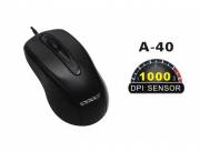 MOUSE SATE A-40 USB 1000 DPI CON CABLE USB