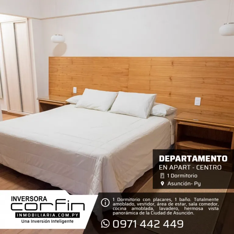 Dpto. de 1 Dmt. en Apart-Centro ¡Totalmente amoblada y equipada! — foto 3