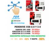 PENDRIVE USB 2.0 Y USB 3.0