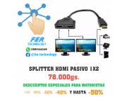 SPLITTER HDMI 1x2 PASIVO