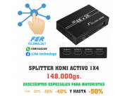 SPLITTER HDMI ACTIVO 1X4