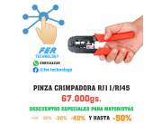 PINZA CRIMPADORA RJ11/RJ45 CRIMPAGEM