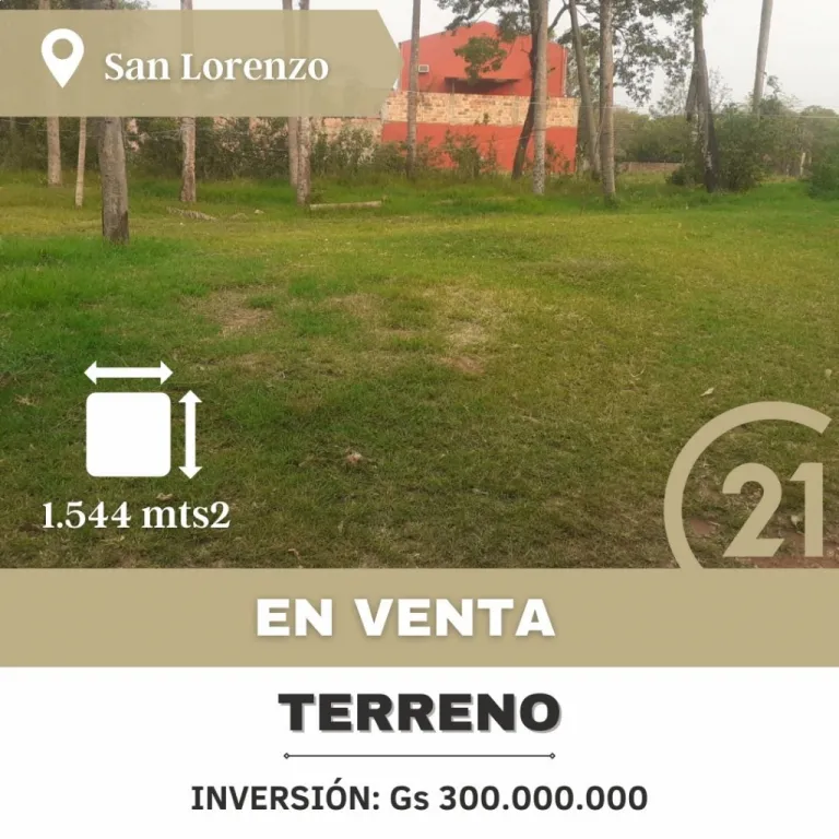 VENDO TERRENO DE 1.544 M2 EN SAN LORENZO — foto 3