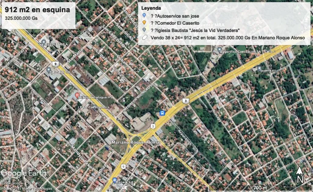 Vendemos Terreno en esquina en Mariano Roque Alonso — foto 3