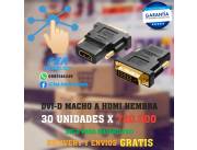 ADAPTADOR DVI-D MACHO A HDMI HEMBRA