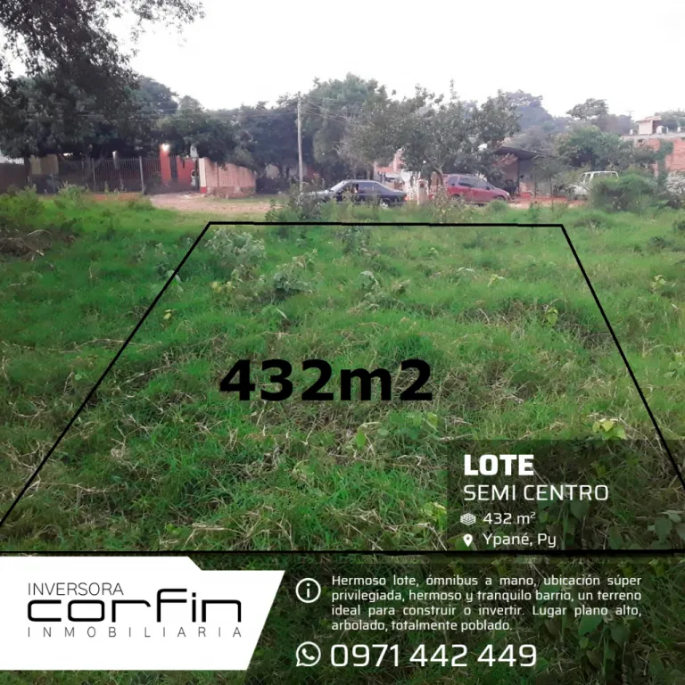 LOTE EN YPANE SEMI CENTRO A 1 CUADRA Y MEDIA DE ACCESO SUR — foto 3