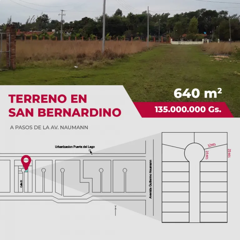 Vendo Terreno en San Bernardino — foto 3