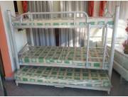 CAMA DOBLE CON AUXILIAR 100X190 SIN COLCHON