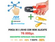 PINZA CRIMPADORA RJ11/RJ45 CON PELADOR DE CABLES