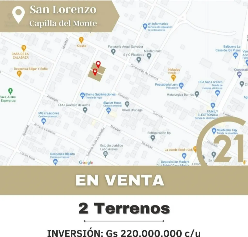 En venta dos terrenos en San Lorenzo Capilla del Monte — foto 2
